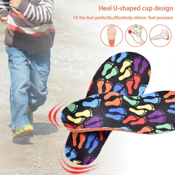 Sunvo 3D Vaikų Vidpadžiai Arka Parama Ortopedijos Vidpadis Vienodo Kojų Orthotic Batų Padų už XO-Kojos Korektorius Vaikas Įdėkite Bato Padas