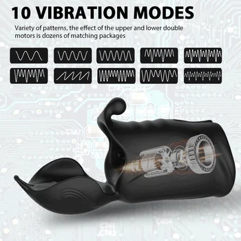 YAFEI Vyrų vibratorius, sekso žaislas, varpos treneris, vyrų masturbacija prietaisas, uždelsta ejakuliacija stimuliacija blizgesys vibracijos massager