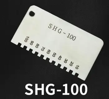 SHG-100 šukos gabaritas šlapios plėvelės storis gabaritas šukos storio matuoklis ilgai, krašto šlapios plėvelės šukos šlapias kino kortelė