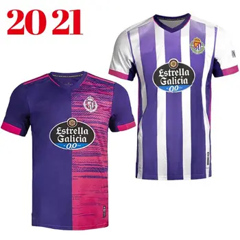20 21 Real Valladolid Futbol Camisa Marškinėliai Violetinė Balta Toni Villa Plano Joaquin Fernandez Sergio Guardiola Camiseta De Futbol