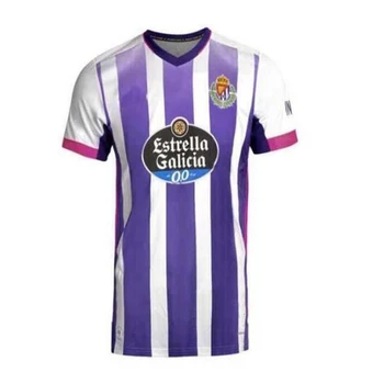 20 21 Real Valladolid Futbol Camisa Marškinėliai Violetinė Balta Toni Villa Plano Joaquin Fernandez Sergio Guardiola Camiseta De Futbol